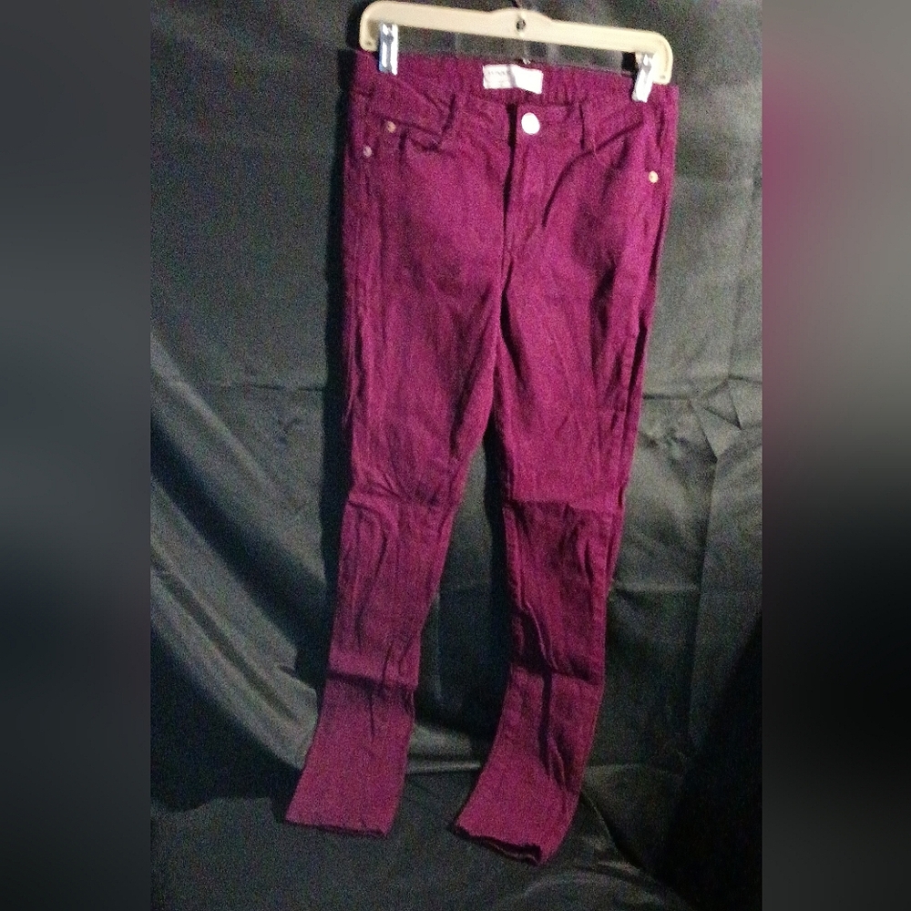 Burgundy skinny Jeans sz 8